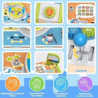 NUEVO Juguete Montessori Madera con Volante