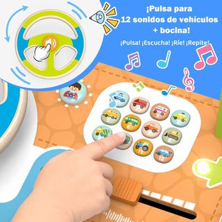 NUEVO Juguete Montessori Madera con Volante