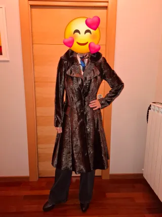 Abrigo efecto astracán entallado