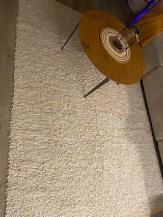 Alfombra tejida efecto rizo bicolor 160x230 cm