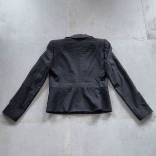 Massimo Dutti Americana Smoking Negro Solapa Satén