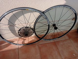 ruedas Mavic Gravel QR, 12 Vel, zapata,HG, 700C.