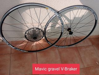 ruedas Mavic Gravel QR, 12 Vel, zapata,HG, 700C.