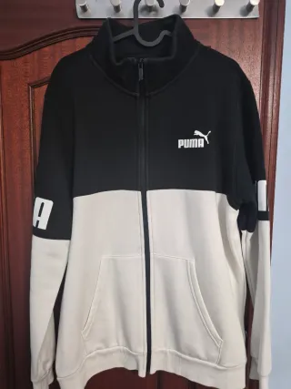 Chaqueta Puma Negra y Blanca