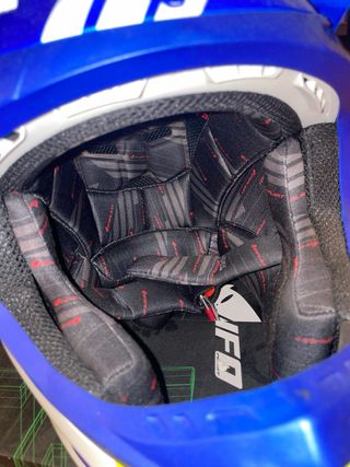 Casco Moto UFO Intrepid Azul/Amarillo