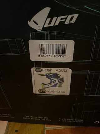 Casco Moto UFO Intrepid Azul/Amarillo