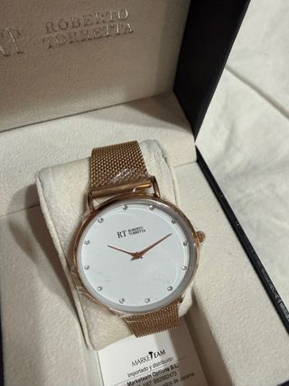 Reloj Roberto Torretta dorado rosa