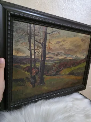 Dipinto olio su tela fine '800