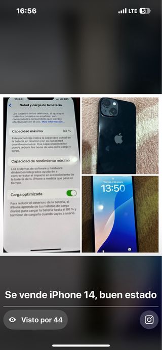 iPhone 14 Negro - en muy buen estado