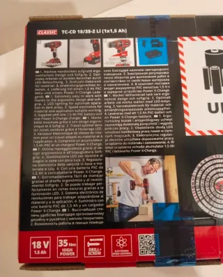 Taladro PRECINTADO Einhell TC-CD 18/35 Li