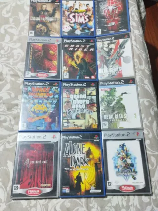 Lote Juegos PS2: Resident Evil 4, GTA, Sims...