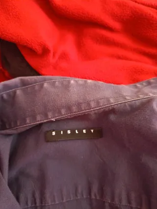 Camicia uomo Sisley blu marino