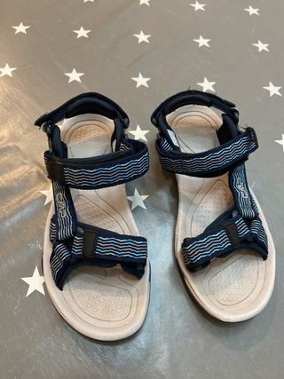 Sandalias CMP velcro beige/azul talla 37