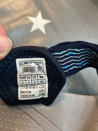 Sandalias CMP velcro beige/azul talla 37