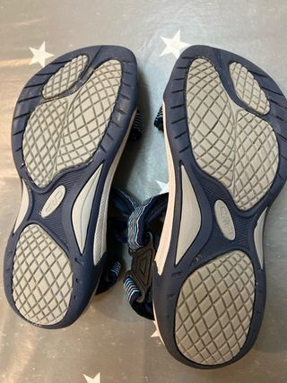 Sandalias CMP velcro beige/azul talla 37