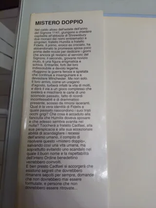 Mistero Doppio romanzo giallo medievale Peters