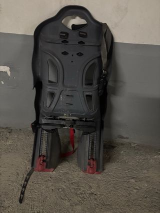 Silla Portabebés Bicicleta Gris/Rojo