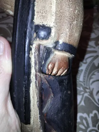 Talla religiosa madera policromada s. XVIII