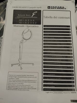 Takara Belmont AKS23 Roller Ball Infrarossi