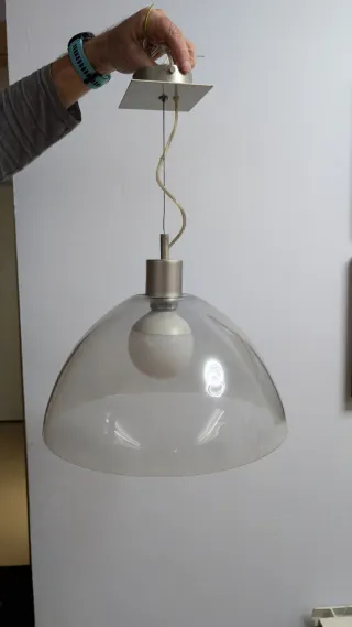 Lámpara colgante comedor/cocina cristal