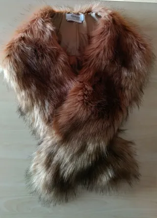 Cuello pelo sintético Fórmula Joven mujer