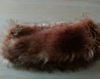 Cuello pelo sintético Fórmula Joven mujer