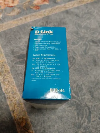 Hub USB 2.0 D-Link DUB-H4 4 Puertos