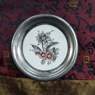 6 Posavasos Porcelana Flores Max Dannhorn