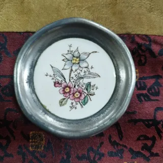 6 Posavasos Porcelana Flores Max Dannhorn