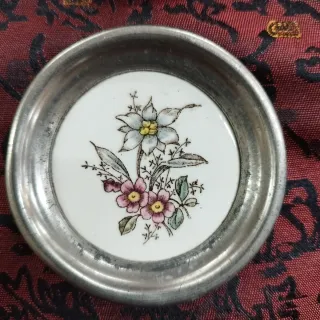 6 Posavasos Porcelana Flores Max Dannhorn