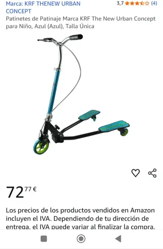 Patinete KRF The New Urban Concept Azul