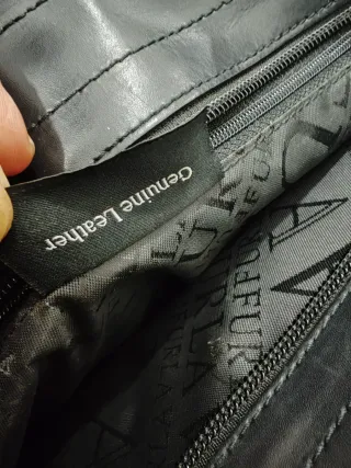 Bolso Piel Negro Furla Vintage