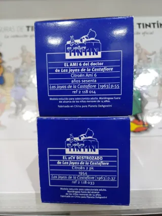 COCHES TINTIN CITROËN 2 CV Y CITROËN 6 ESCALA 1/43
