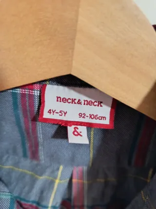 Camisa cuadros niño Neck & Neck 4-5 años