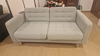 Sofá 2 plazas Ikea gris claro