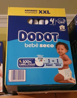 164 pañales Dodot Bebé Seco Talla 4 (9-14 kg)