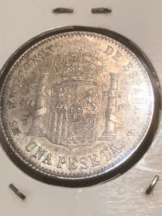 1 Peseta Plata Alfonso XIII 1900