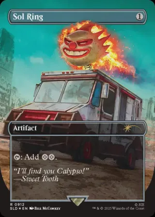 Magic Secret Lair x Twisted Metal Sol Ring Foil