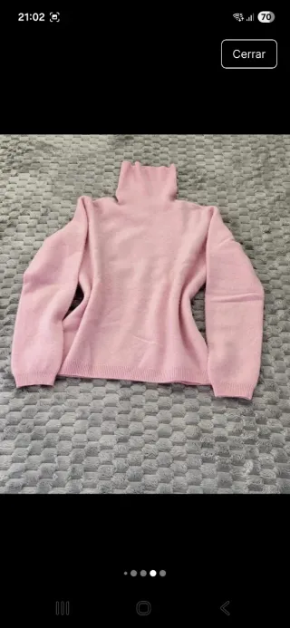 Jersey Cachemir El Corte Inglés Rosa T. XS