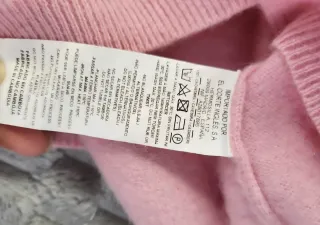 Jersey Cachemir El Corte Inglés Rosa T. XS