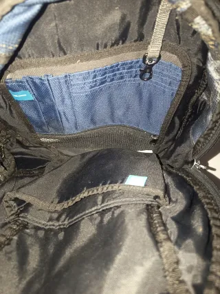 Mochila Samsonite azul y gris