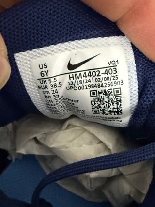 Scarpe Nike 38.5 Blu/Giallo