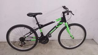 Bicicleta Infantil Negra y Verde
