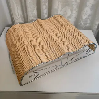 Bandeja Mimbre y Metal de 40cm anchura