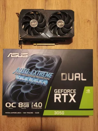 Tarjeta Gráfica ASUS RTX 3050 OC. De 8GB