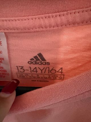Camiseta Adidas niña rosa