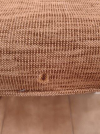 Sofá de tela y madera 3 plazas