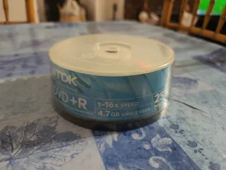 TDK DVD+R 25 Discos 4.7GB 1-16x