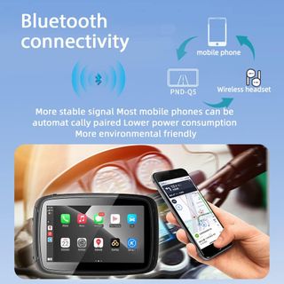 NUEVO Pantalla Moto CarPlay 5" IPX7 GOFORJUMP