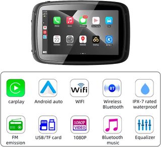 NUEVO Pantalla Moto CarPlay 5" IPX7 GOFORJUMP